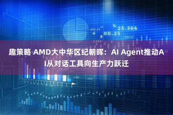 趣策略 AMD大中华区纪朝晖：AI Agent推动AI从对话工具向生产力跃迁