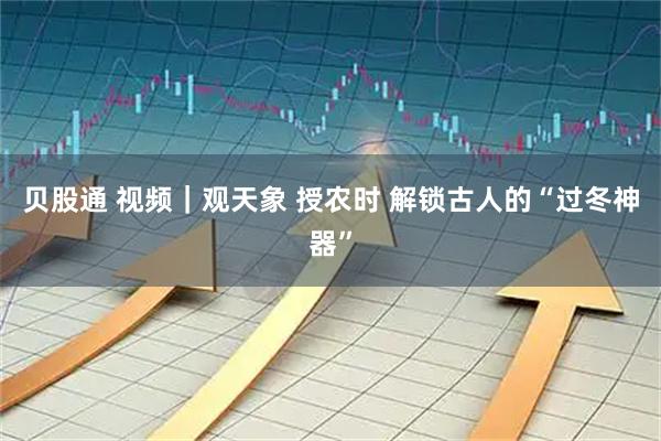 贝股通 视频｜观天象 授农时 解锁古人的“过冬神器”